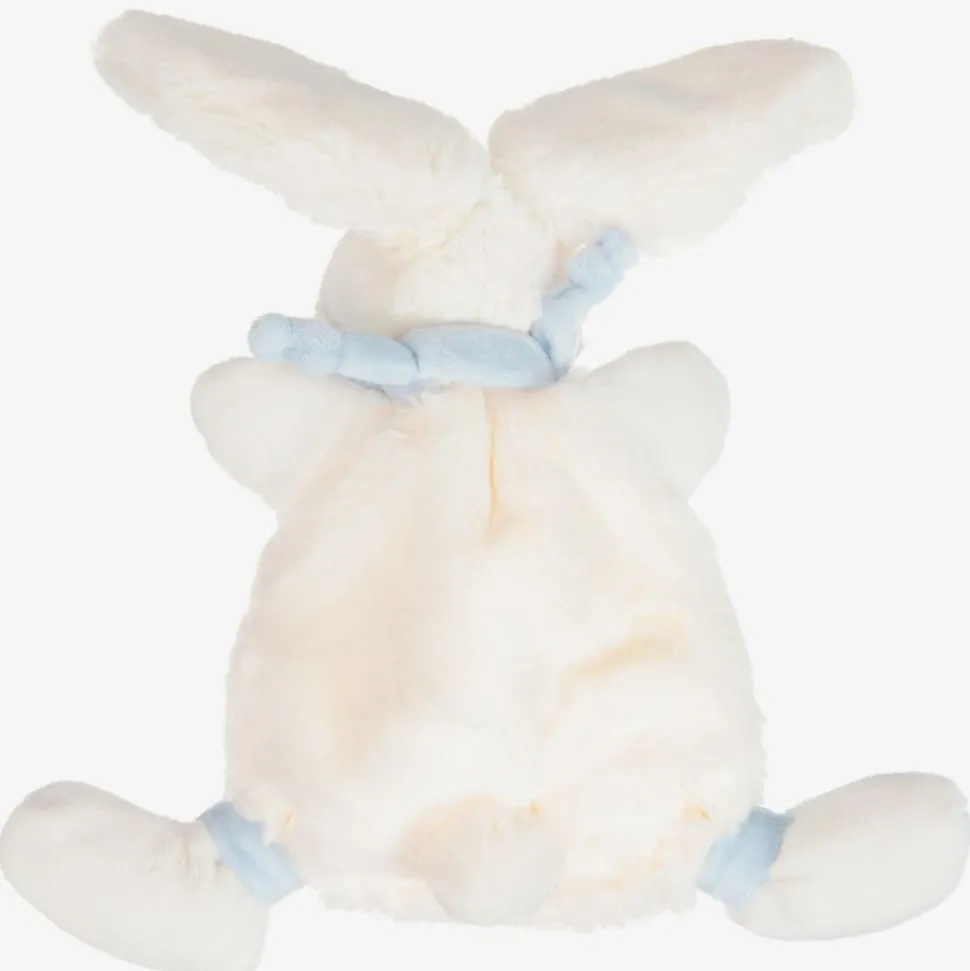 Ivory & Blue Plush Bunny Doudou (26cm)