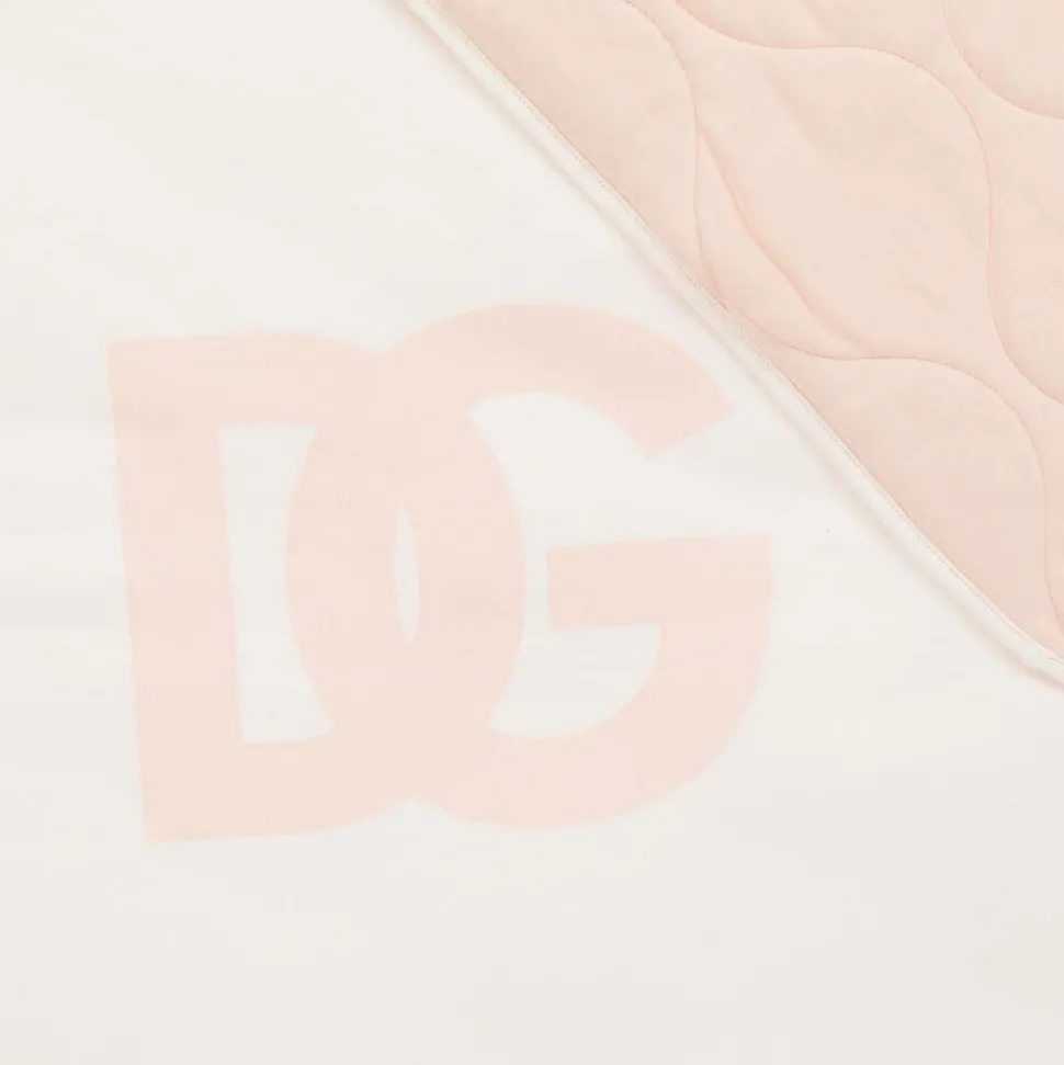 Ivory & Pink Padded DG Blanket (81cm)