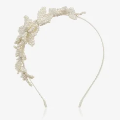 Ivory Beaded Hairband