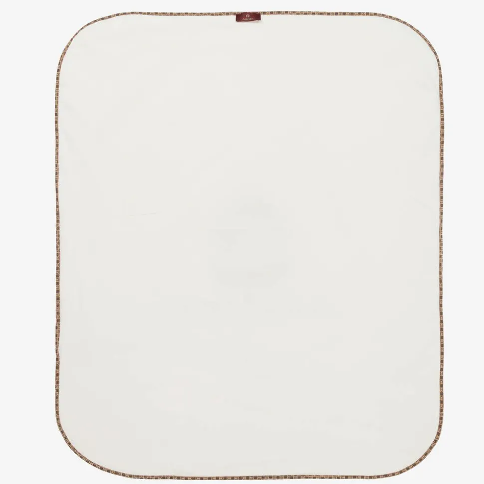 Ivory Bear Logo Pima Cotton Baby Blanket (90cm)