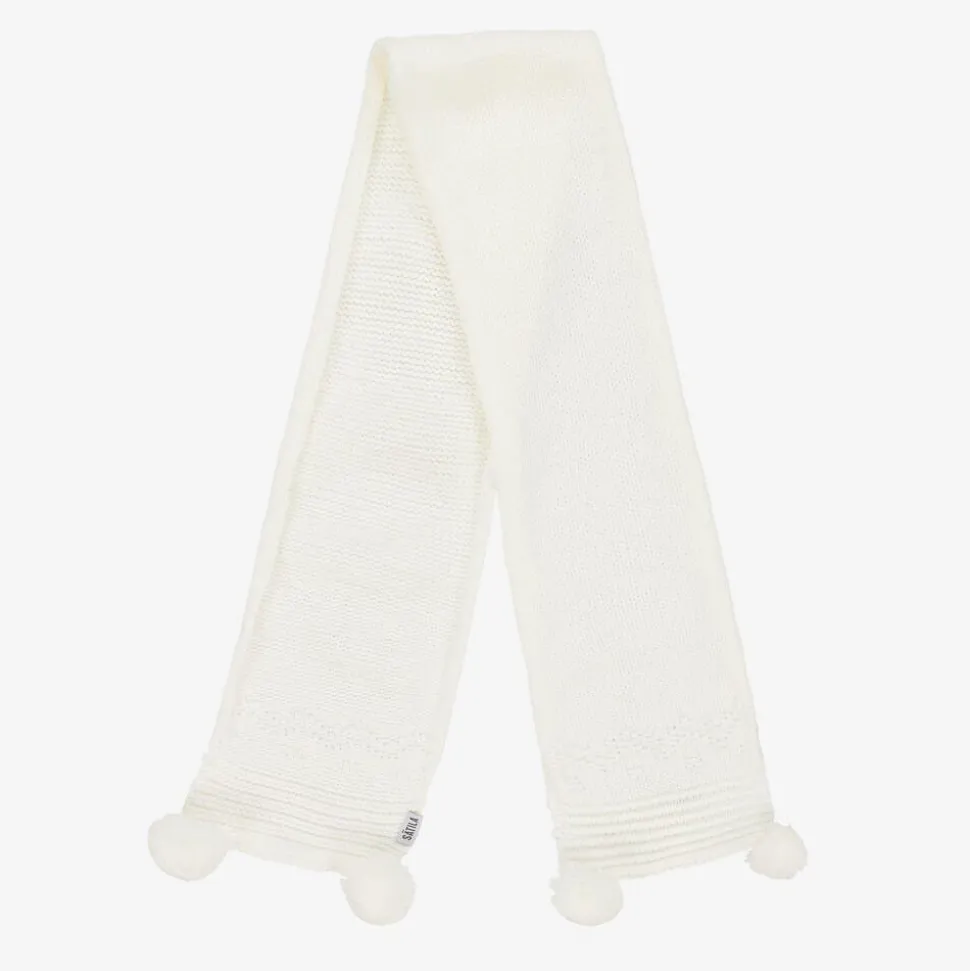 Ivory Belle Knitted Scarf (88cm)