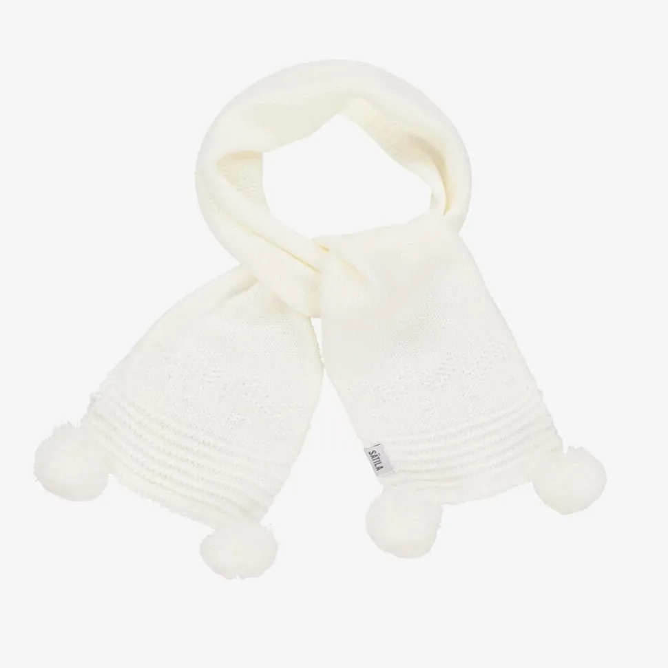 Ivory Belle Knitted Scarf (88cm)