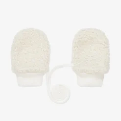 Ivory Bouclé Mittens
