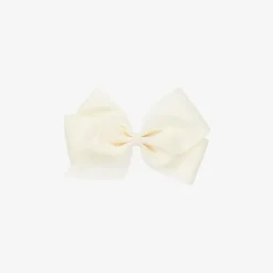 Ivory Bow Hair Clip (12cm)