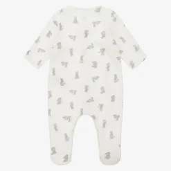 Ivory Bunny Organic Cotton Babygrow