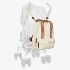 Ivory Canvas Changing Backpack (35cm)