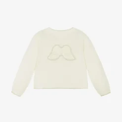 Ivory Cashmere Angel Wing Cardigan