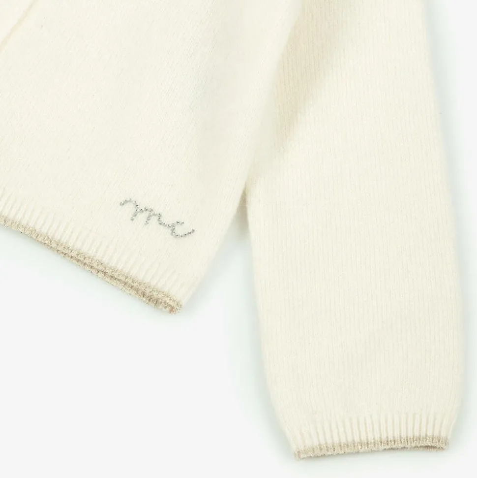 Ivory Cashmere Angel Wing Cardigan