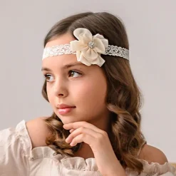 Ivory Chiffon Flower Headband