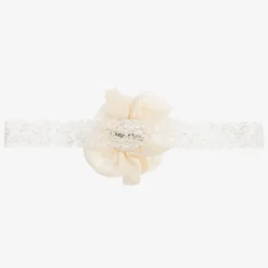 Ivory Chiffon Flower Headband