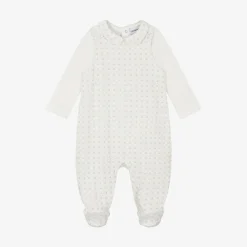 Ivory Cotton Babysuit Set