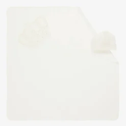 Ivory Cotton Blanket & Hat Gift Set