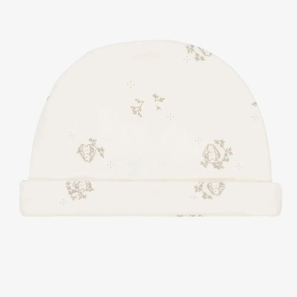 Ivory Cotton Bunny Hat