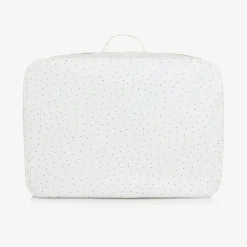 Ivory Cotton Canvas Suitcase (41cm)