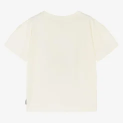 Ivory Cotton Dinosaur T-Shirt