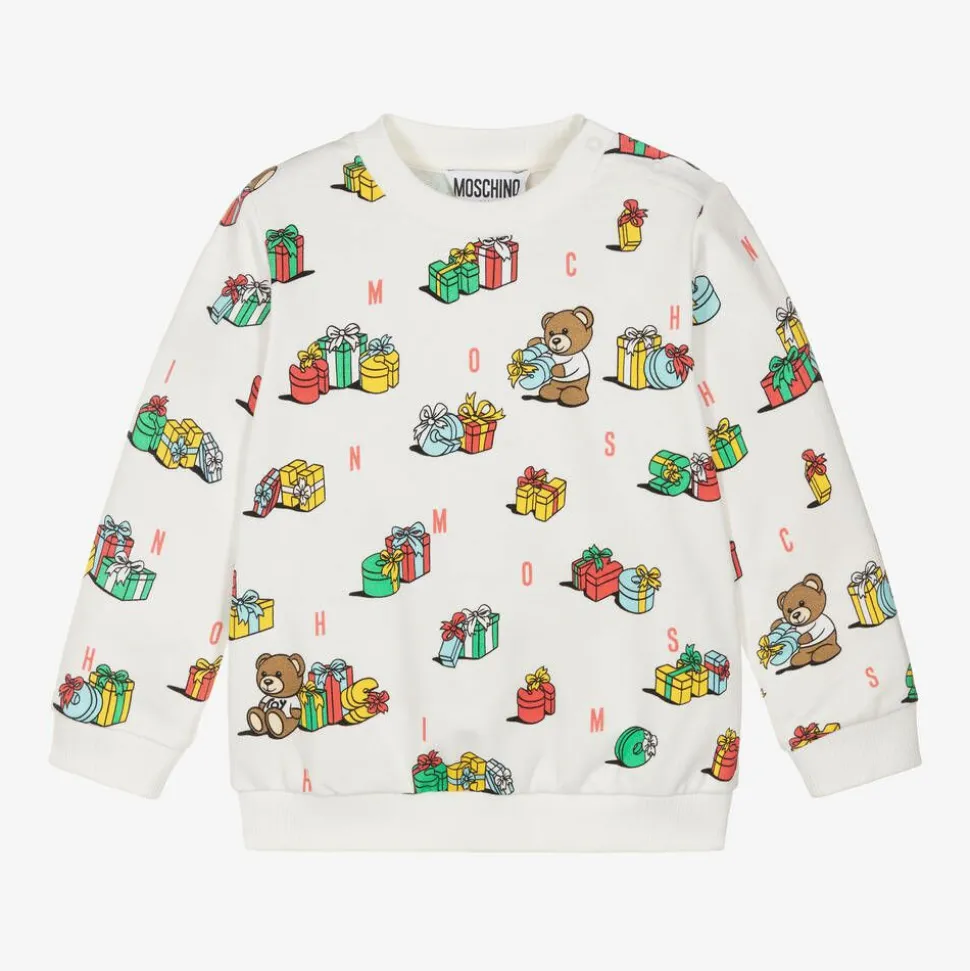 Ivory Cotton Festive Gifts Sweatshirt