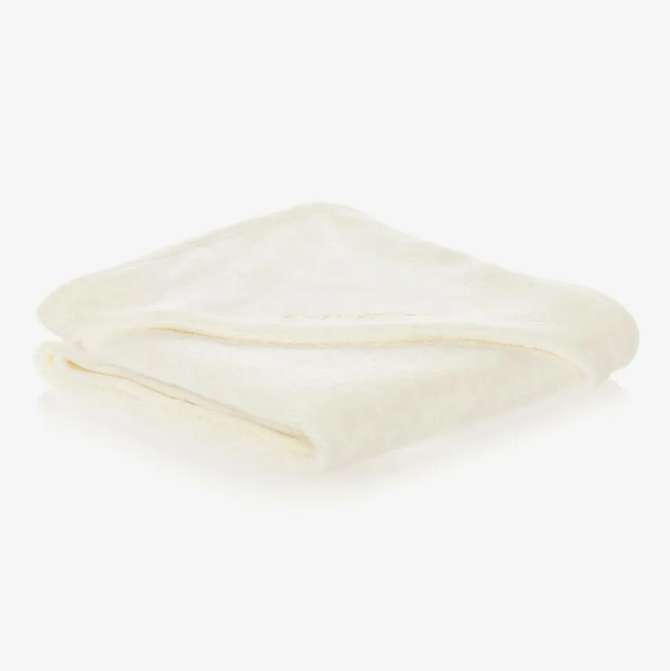 Ivory Cotton Hooded Towel (73cm)