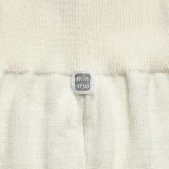 Ivory Cotton Knit Baby Trousers