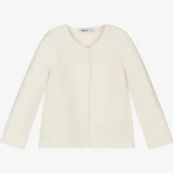 Ivory Cotton Knit Cardigan