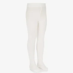 Ivory Cotton Knit Tights