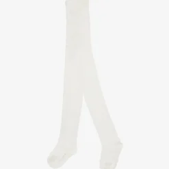 Ivory Cotton Knit Tights