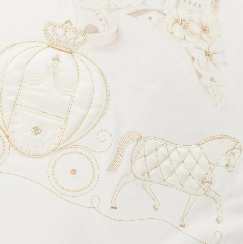 Ivory Cotton Padded Blanket (85cm)