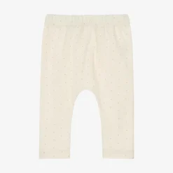 Ivory Cotton Star Leggings