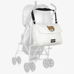 Ivory Cotton Teddy Bear Changing Bag (49cm)