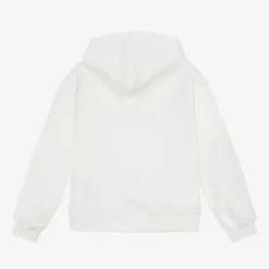 Ivory Cotton Teddy Bear Hoodie