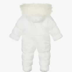 Ivory Crown Baby Snowsuit