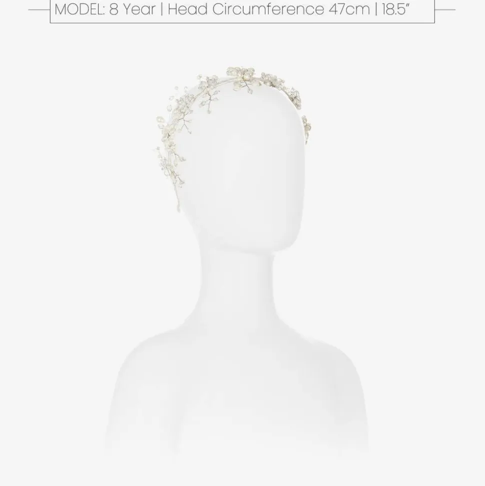 Ivory Crystal & Pearl Hairband