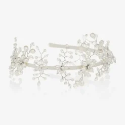 Ivory Crystal & Pearl Hairband