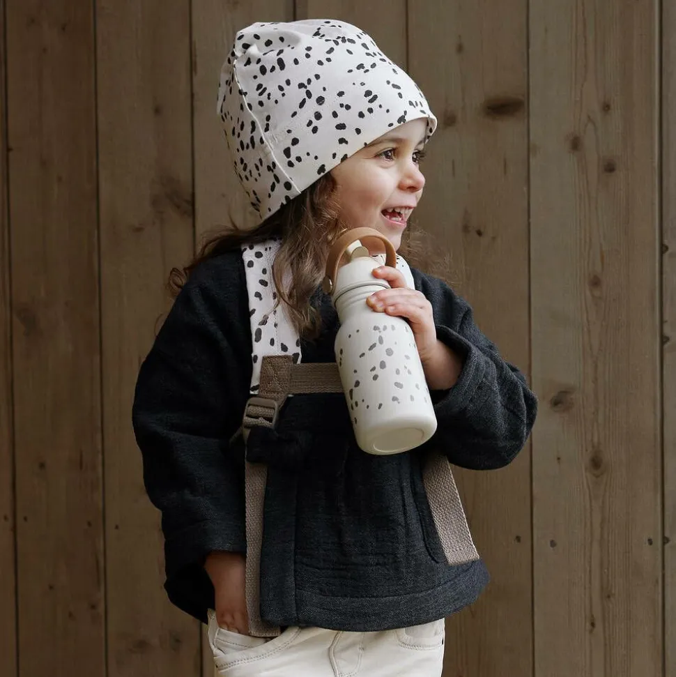 Ivory Dalmatian Dots Water Bottle (16cm)