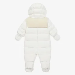 Ivory Down Padded Sefou Baby Snowsuit