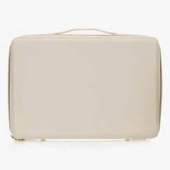 Ivory Faux Leather Suitcase (42cm)