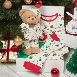 Ivory Festive Pyjama Teddy Bear (34cm)