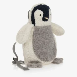 Ivory Fleece Penguin Backpack (30cm)
