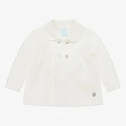 Ivory Knitted Baby Cardigan