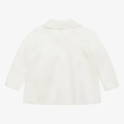 Ivory Knitted Baby Cardigan