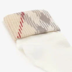 Ivory Knitted Cotton Socks (2 Pack)