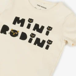 Ivory Organic Cotton Cats T-Shirt