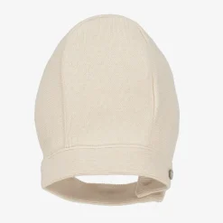 Ivory Organic Cotton Knit Bonnet