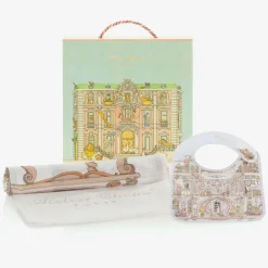 Ivory Organic Cotton Swaddle & Bib Set