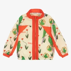 Ivory Parrot Print Tracksuit Jacket