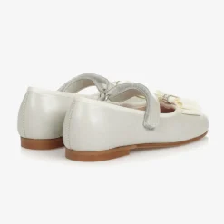 Ivory Pearl Leather Shoes
