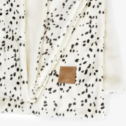 Ivory Plush Dalmation Print Blanket (98cm)