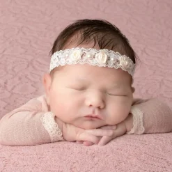 Ivory Rose & Pearl Headband