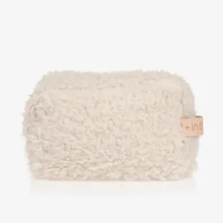 Ivory Sherpa Fleece Pouch (32cm)