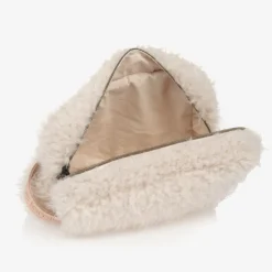 Ivory Sherpa Fleece Pouch (32cm)