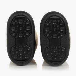 Ivory Sherpa Fleece Snow Boots